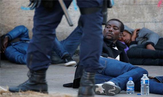 حمله پلیس فرانسه به کمپ مهاجران